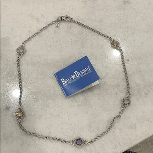 Bali  designs by Robeet Manse Silver Necklace with Gemstones